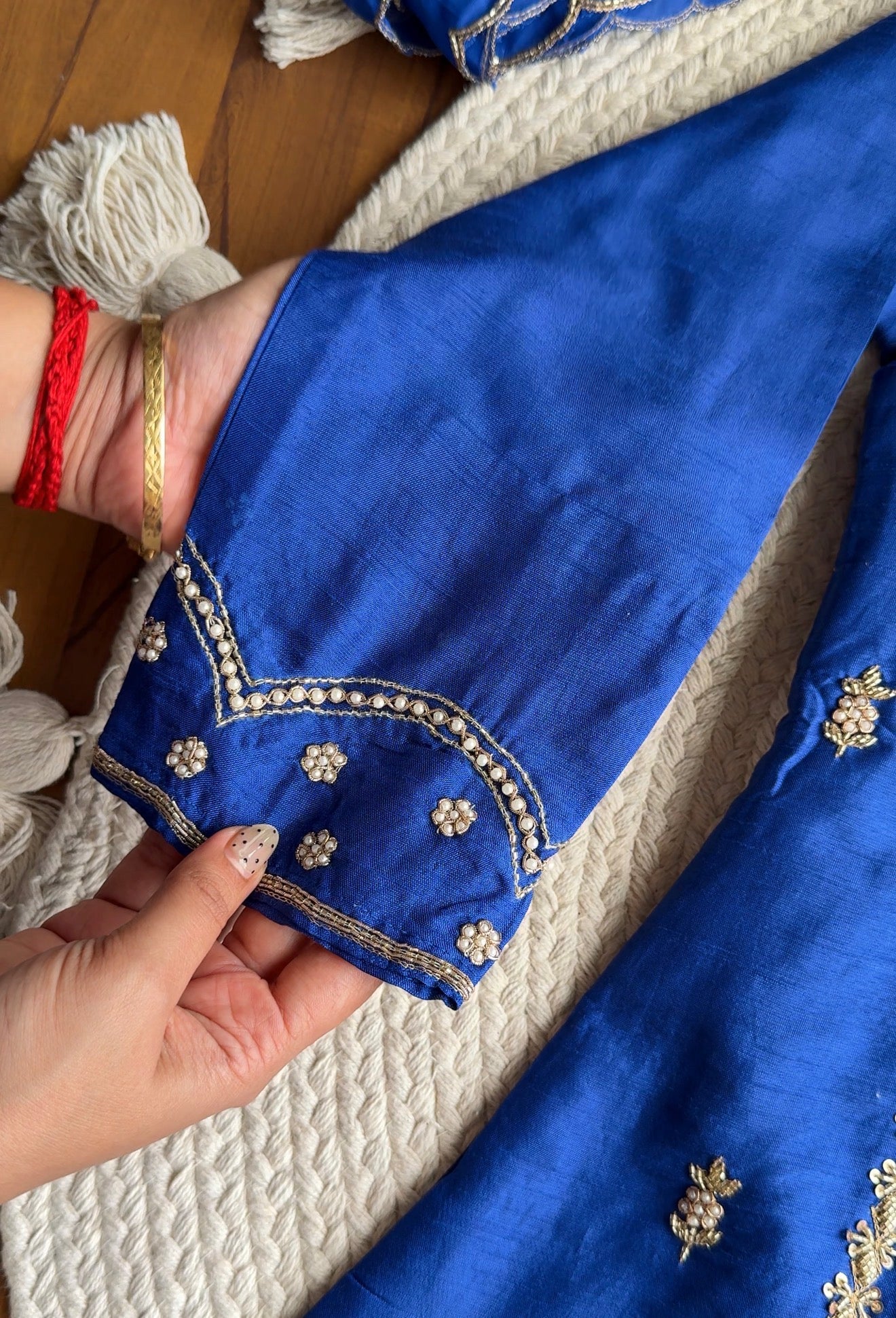 Tanya Handwork Anarkali Dress-Royal Blue 💙