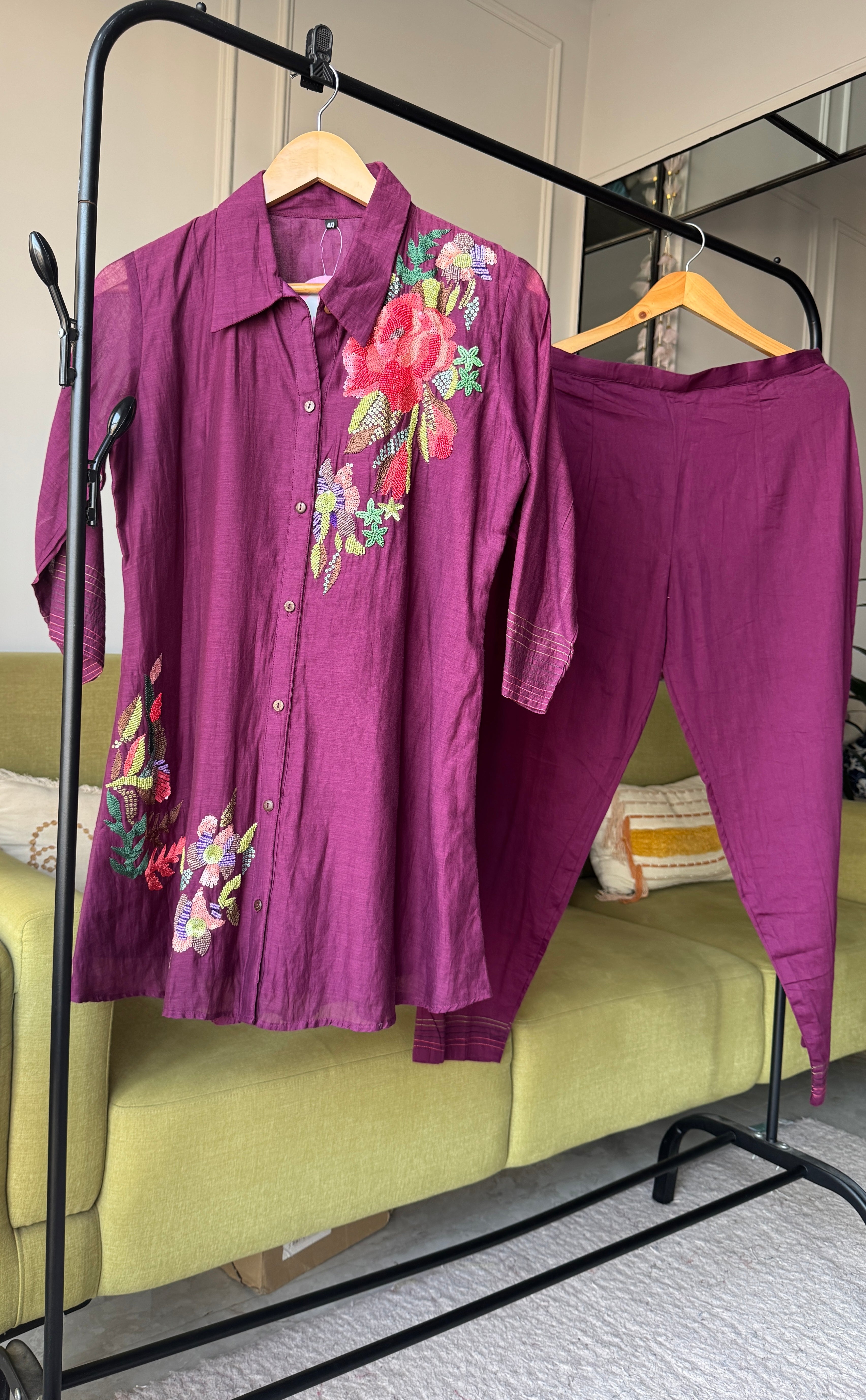 Tara Mul Chanderi Coord Set