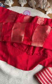 Shreya Hand Work Anarkali Dress- Red