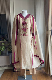 Arohi Tassel And Kaudi Latkan Dress- Ivory
