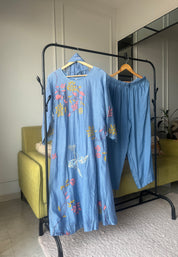 Meera mul chanderi aline dress