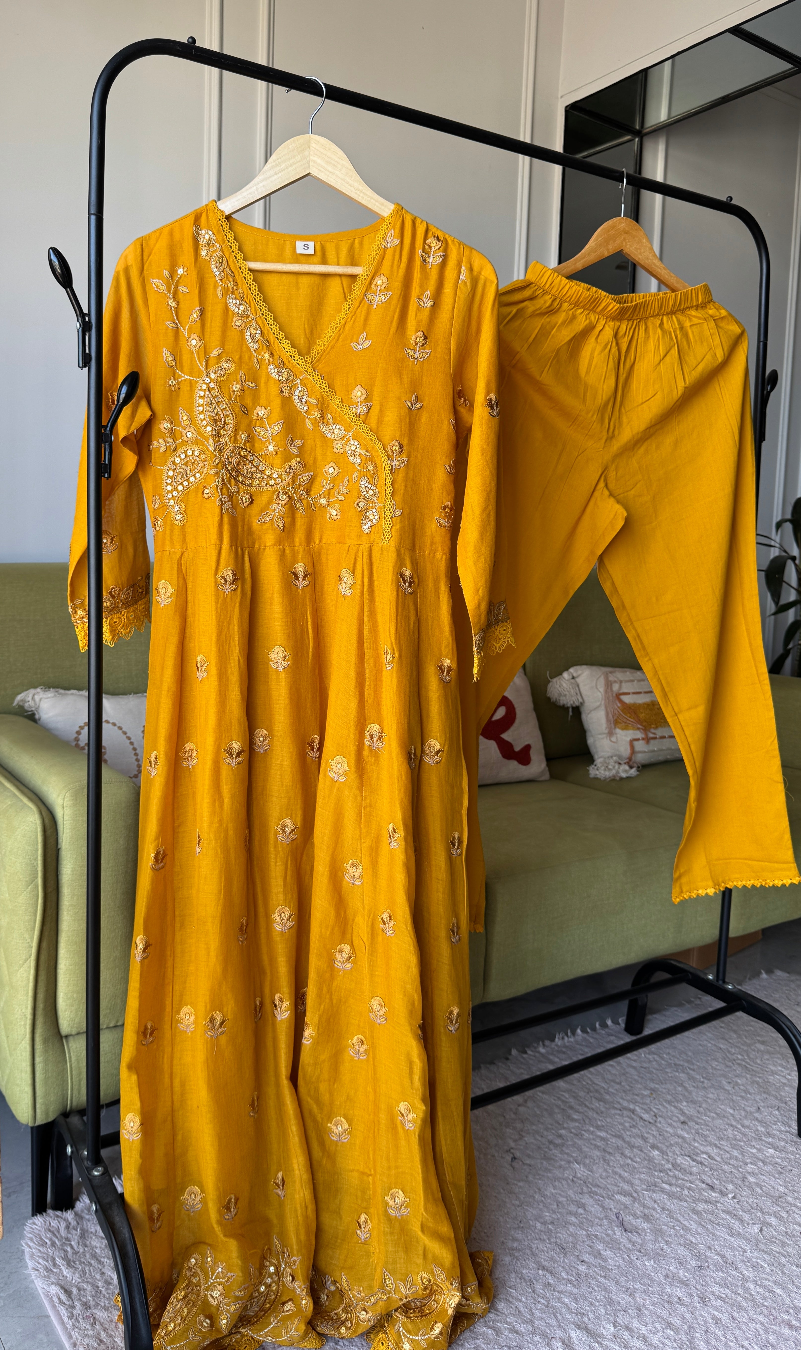 Alka Embroided Cotton Dress