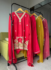 Swati Mul Chanderi Farshi Pants Dress