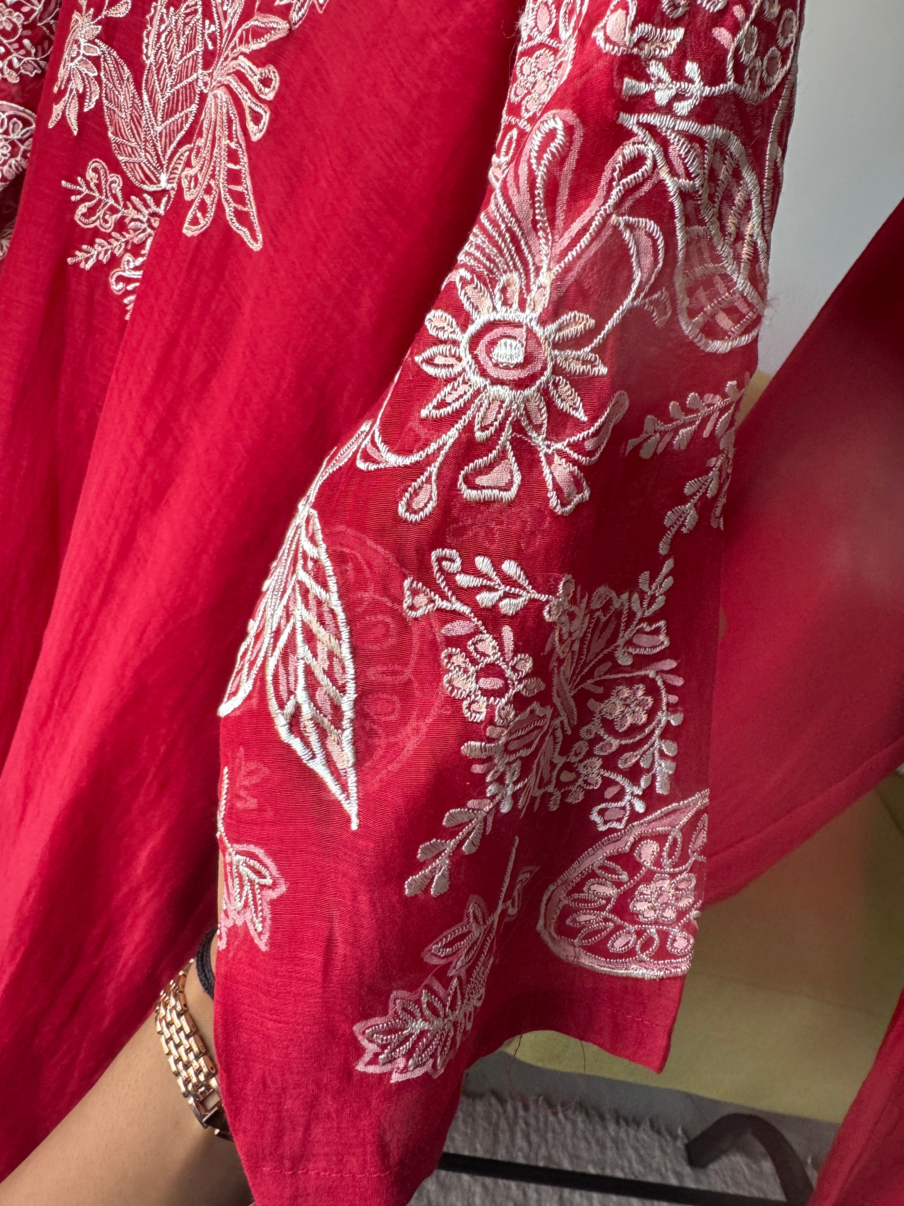 Varsha Mul Chanderi Embroided Dress