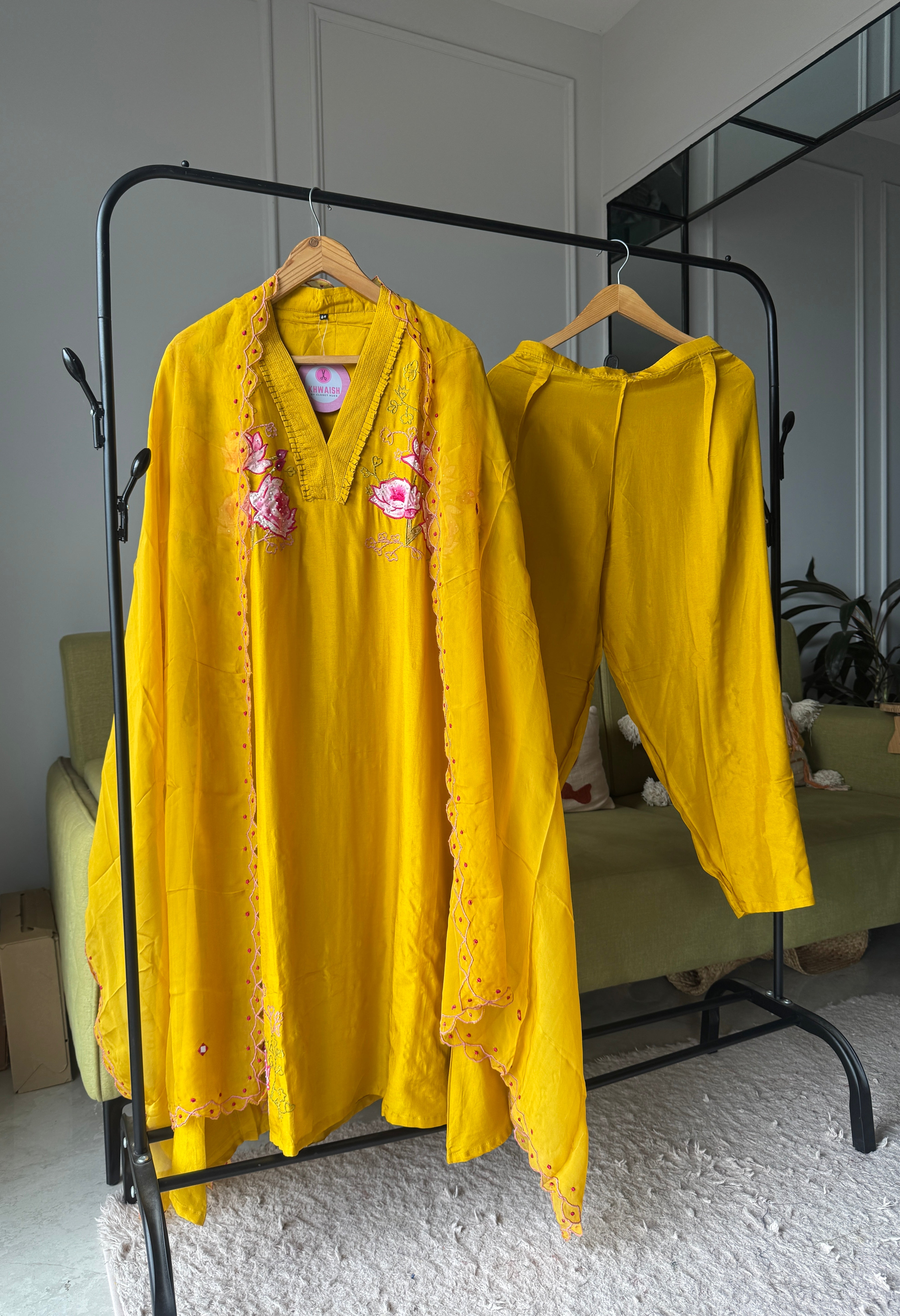 Priyanka Aline embroidered dress