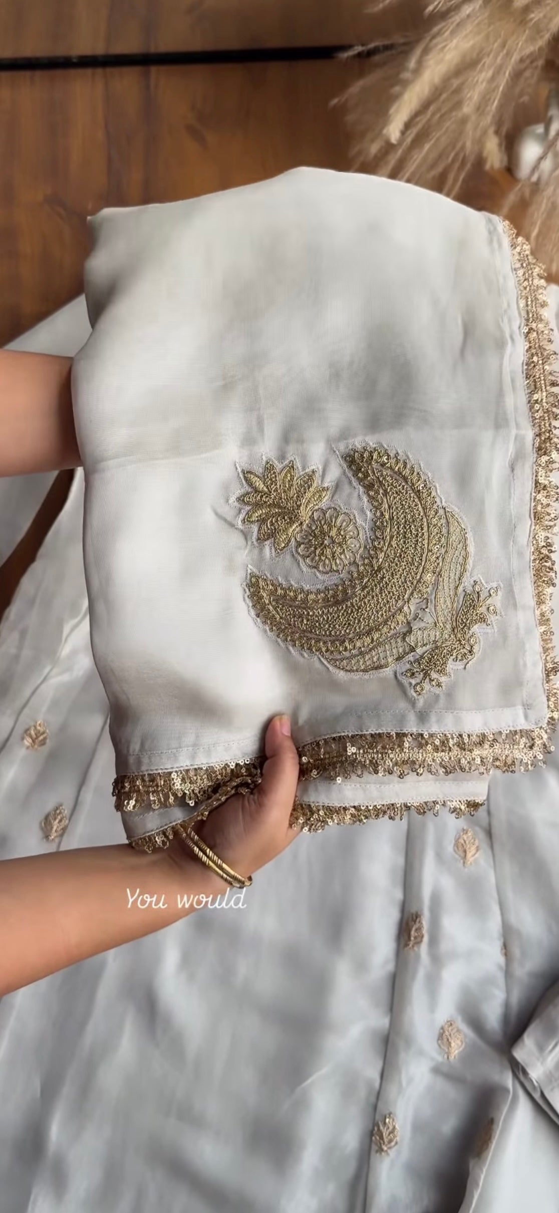 Kiara Tissue Zari Work Dress