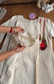 Nehal Mul Cotton Coords - White