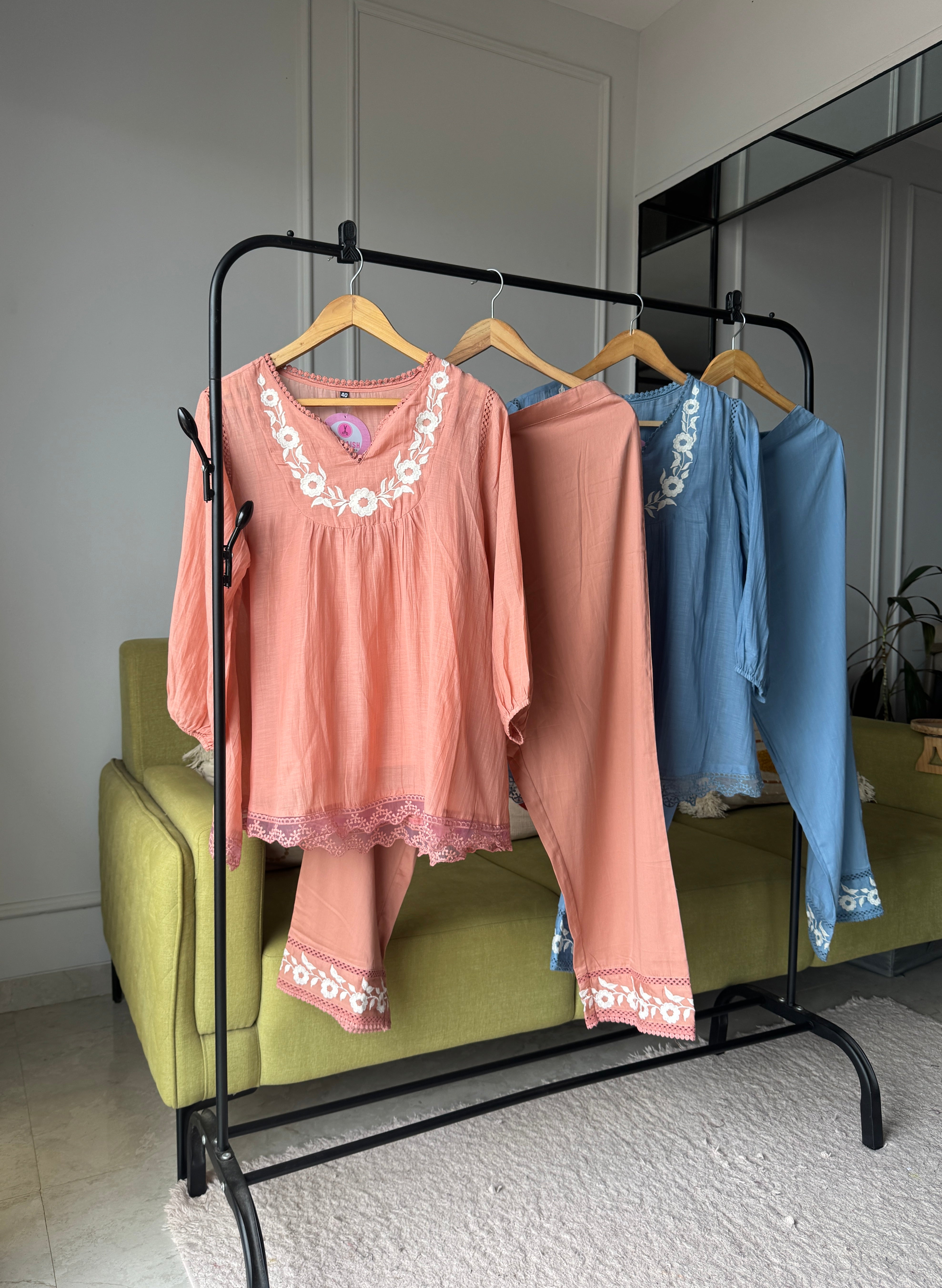 Pragti Mul Chanderi Coord Set