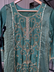 Haritha Handwork Dress- Green