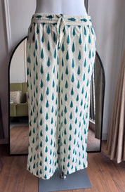 Kimaya Printed Cotton Dress- Green