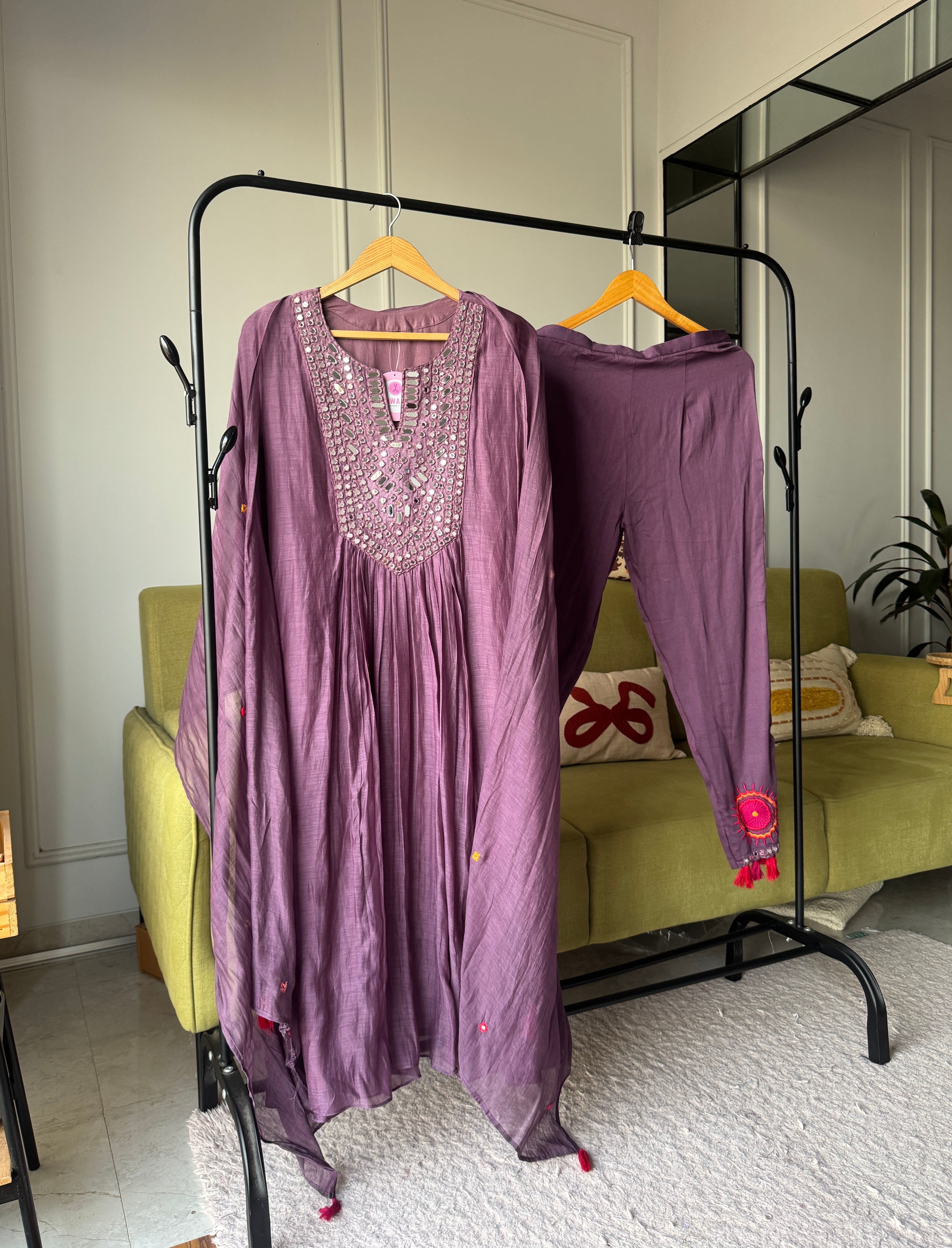 Naina Embroidery mirror work dress