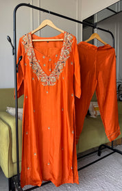 Anushka Handwork Bustier With Dupatta Dress