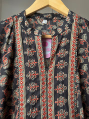 Paro Jaipuri print side cut dress