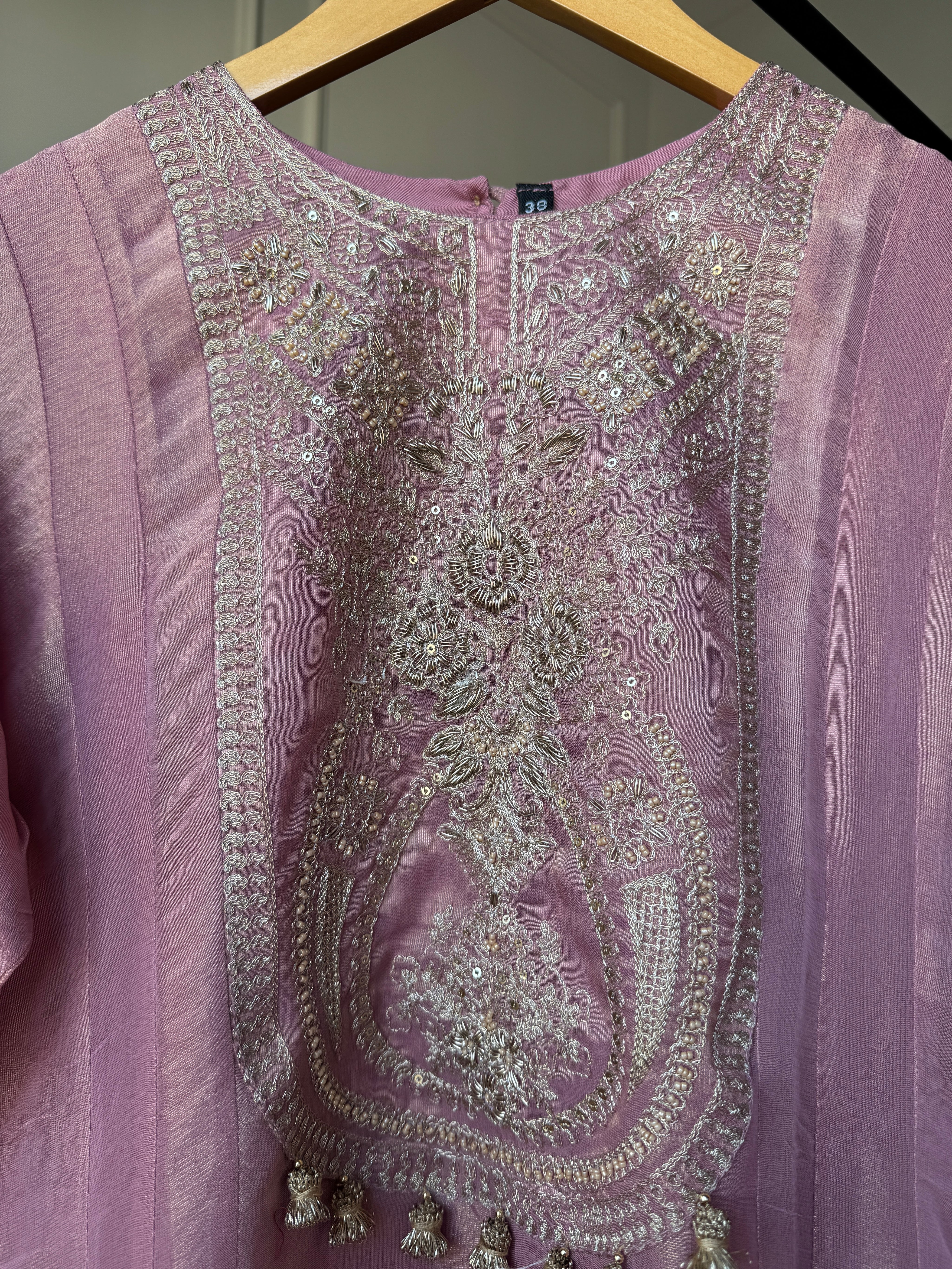 Prapti Tissue Zari Work Dress