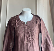 Shaurya mul Chanderi dress- dark wine