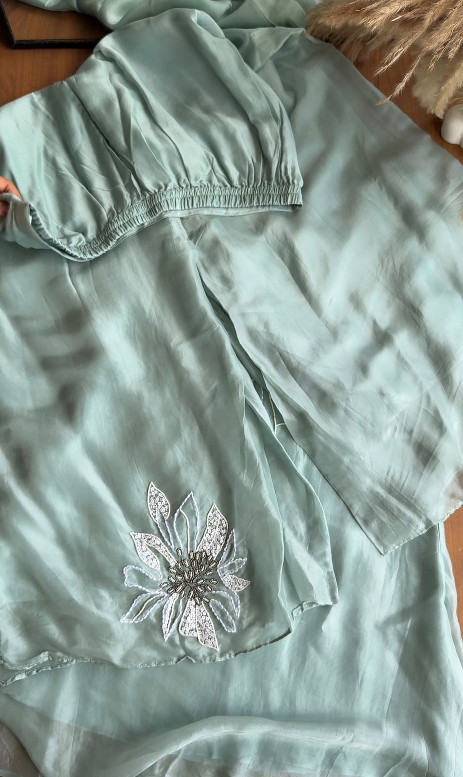 Nysa Handwork Coords  -Powder Blue (Make to Order)