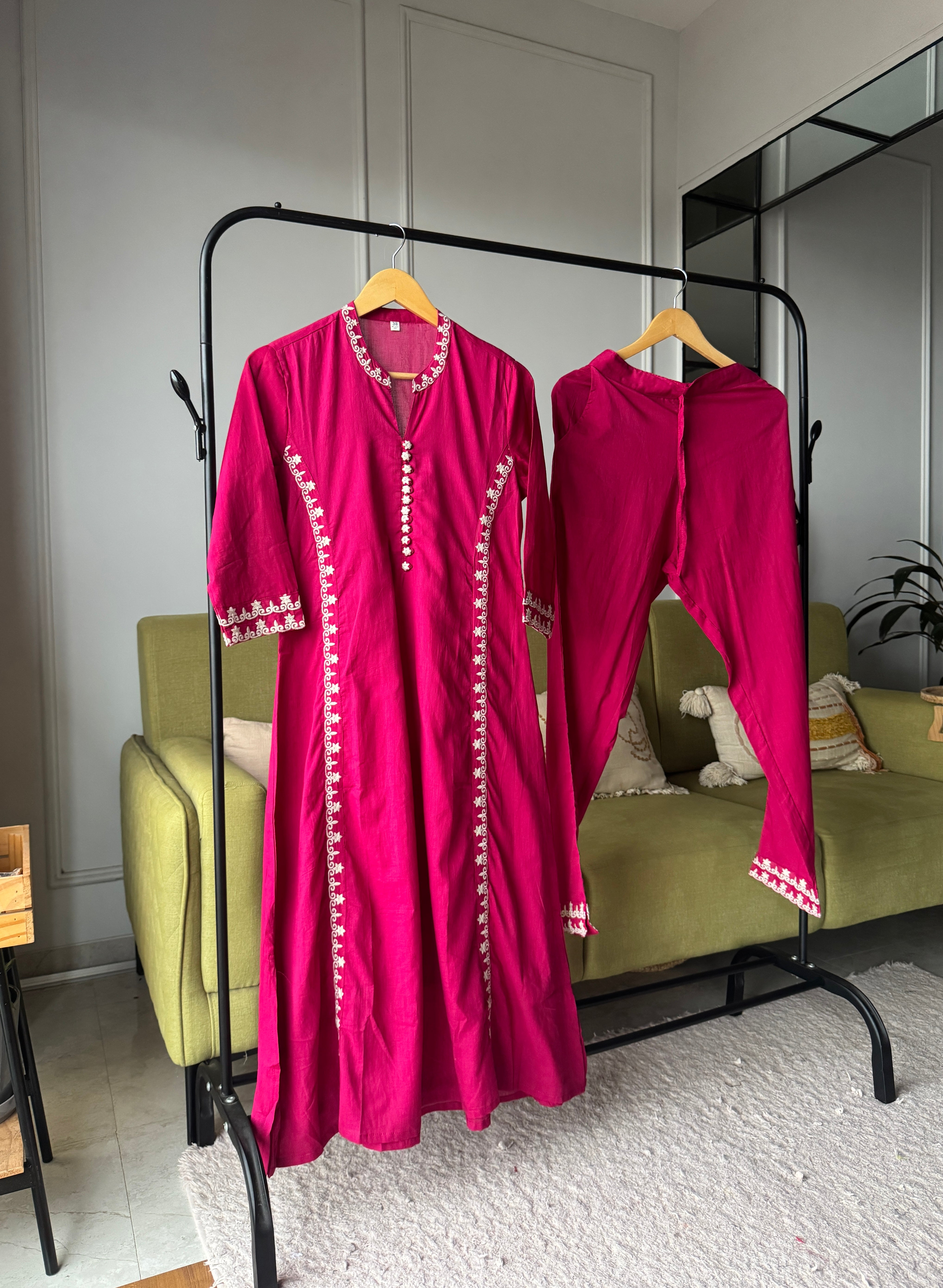 Smital Embroided Side Cut Dress