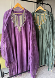 Alfiya Mul Chanderi Embroided Dress