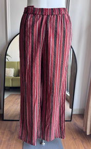 Heer Chequered Cotton Dress-Brick Red