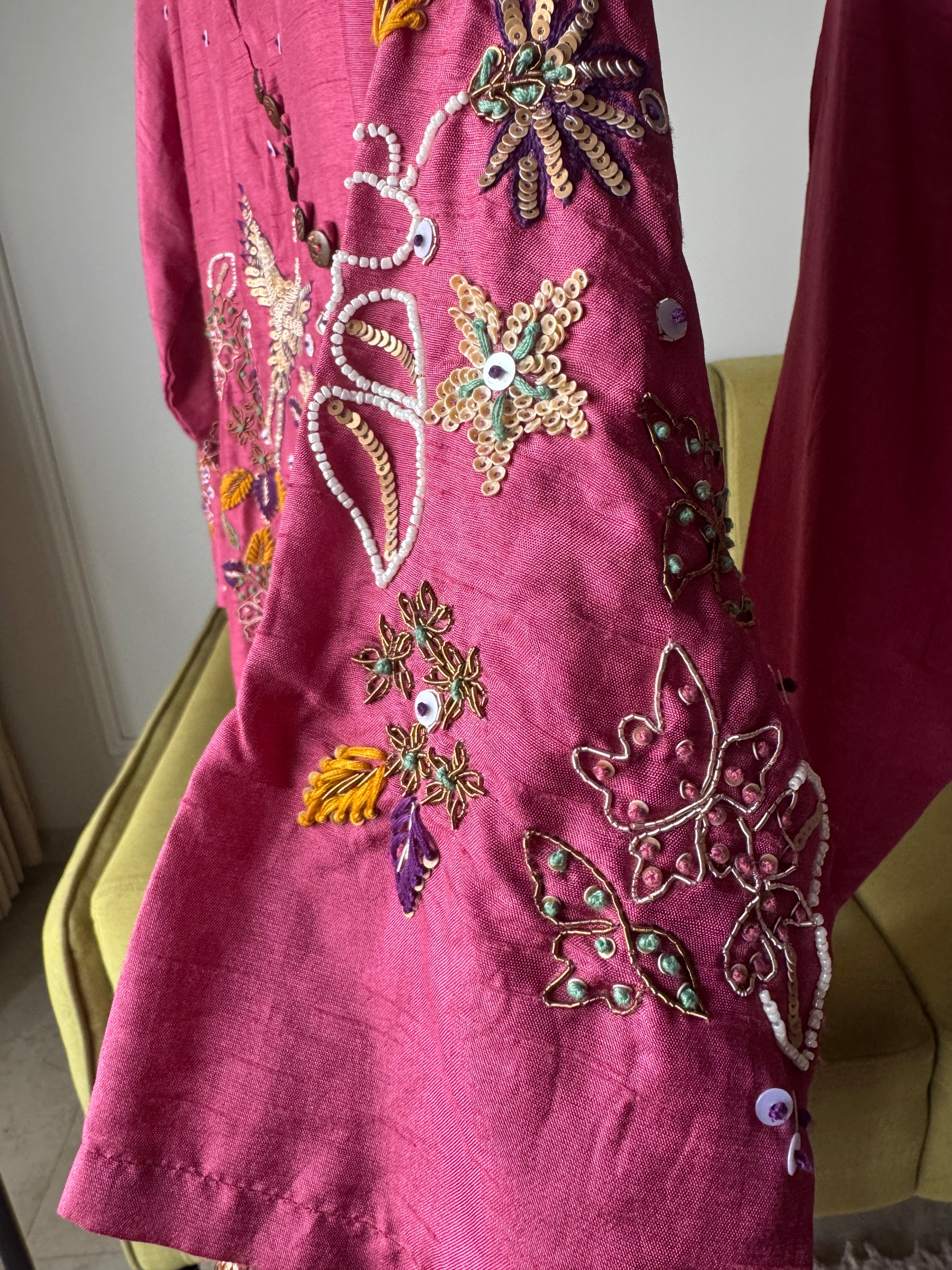 Saheli anghrakha hand work dress