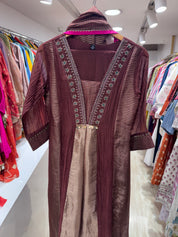 Tina Handwork Dress - Brown