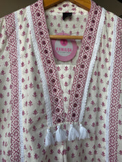 Pihu Bell Sleeves Print Cotton Dress