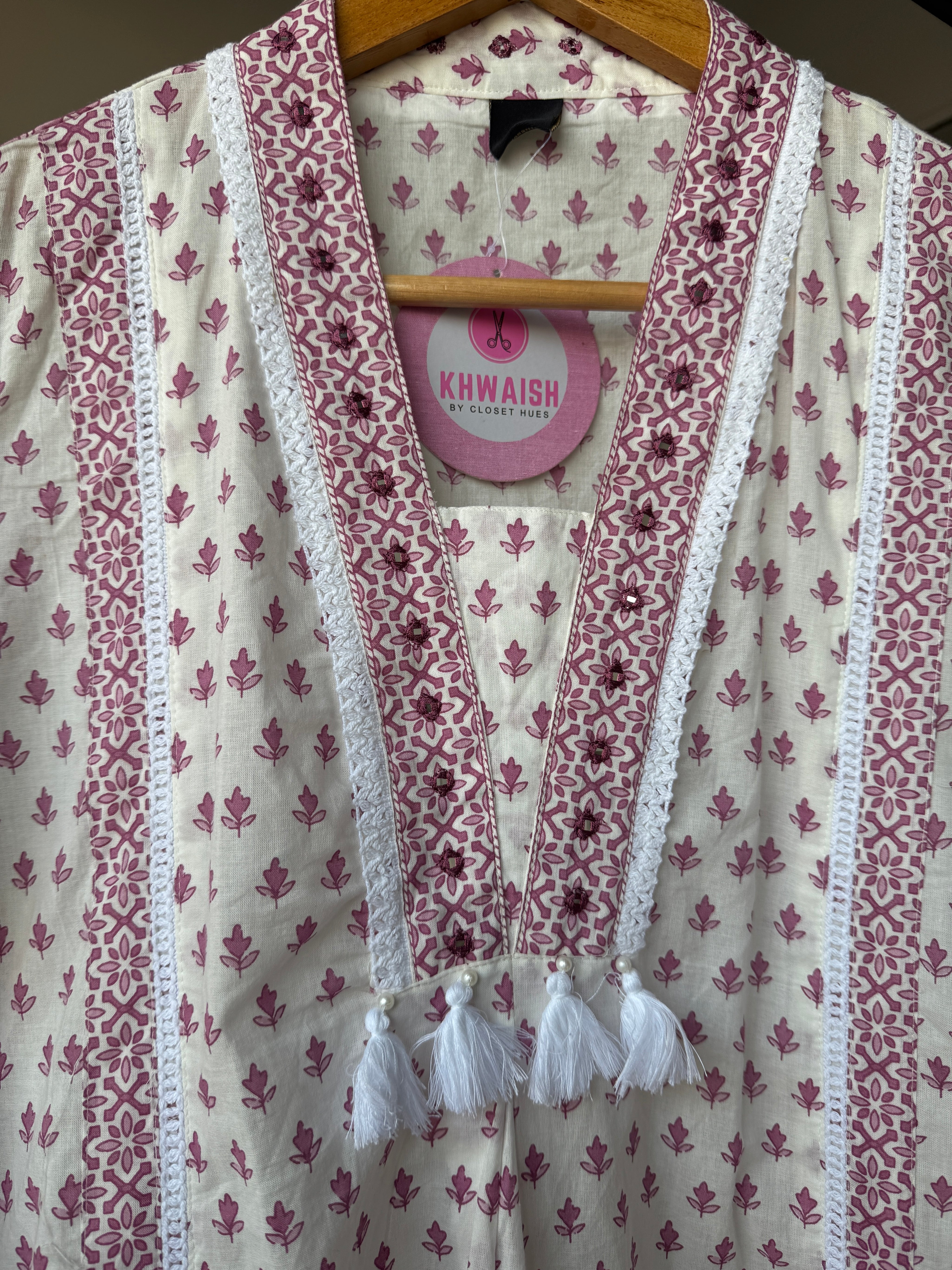 Pihu Bell Sleeves Print Cotton Dress