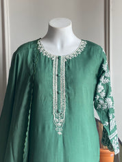 Shilpa Russian silk heavy sleeve Set
