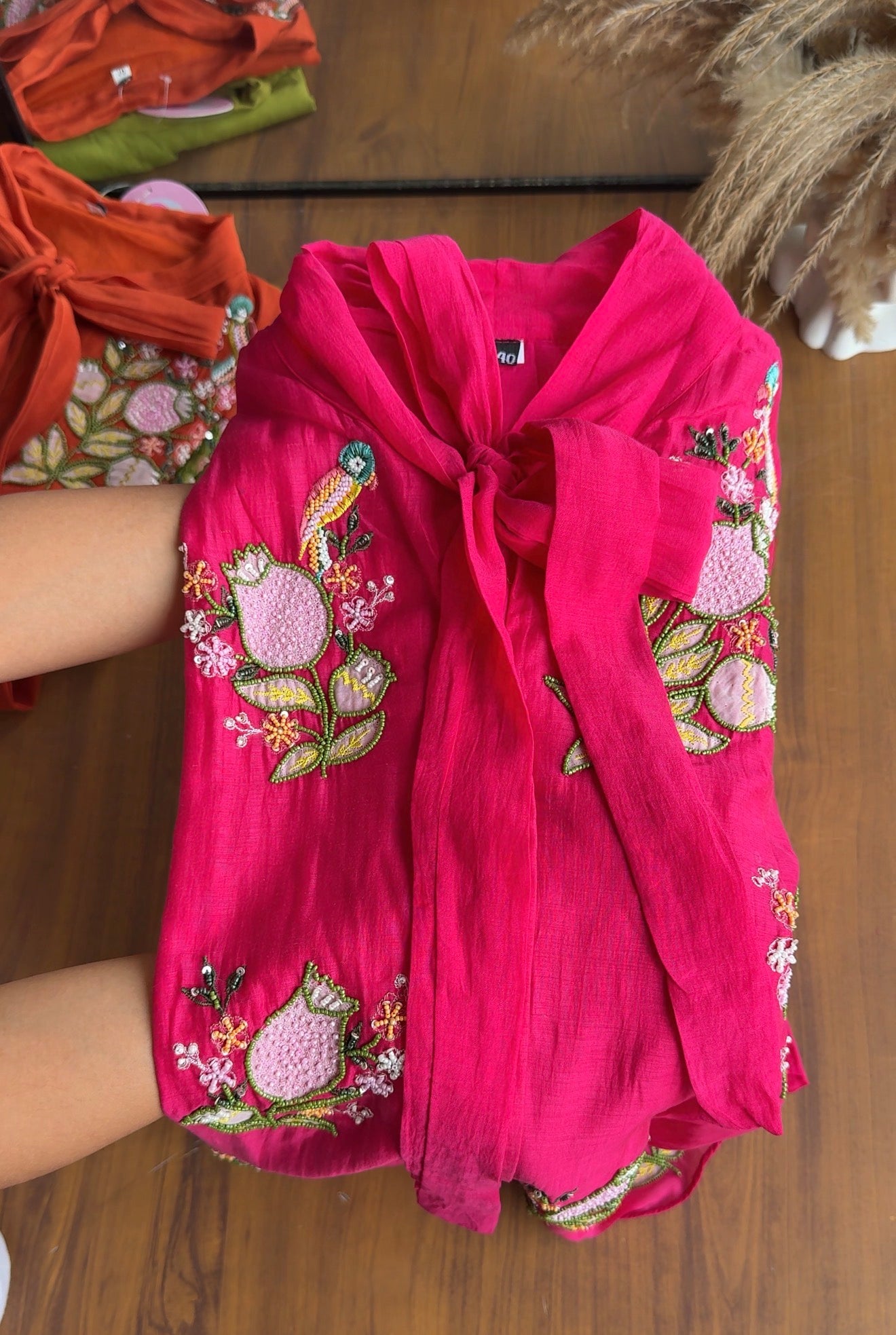 Dhyana Handwork Coords-Pink