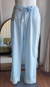 Janki Chikankari Anarkali Dress- Sky Blue