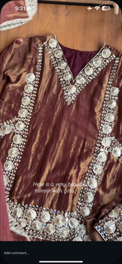 Mausami Mirror Work Farshi Salwar Dress