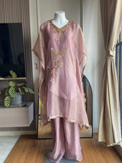 Reetu kaftan with pant - pink