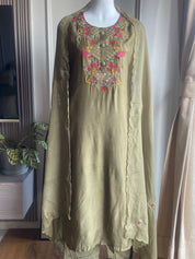 Anika Mirror Work- Army Green