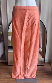 Hrida Katha Work Mul Chanderi Dress- Peach (Make to Order)