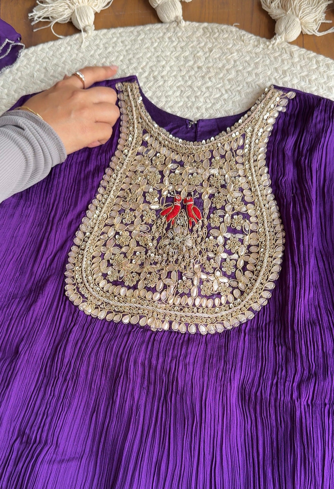 Parineeti Handwork Coord Set- Purple