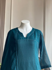 Riya Cotton With Kota Doriya Dupatta - Blue