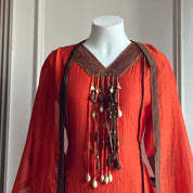Arohi Tassel And Kaudi Latkan Dress- Red