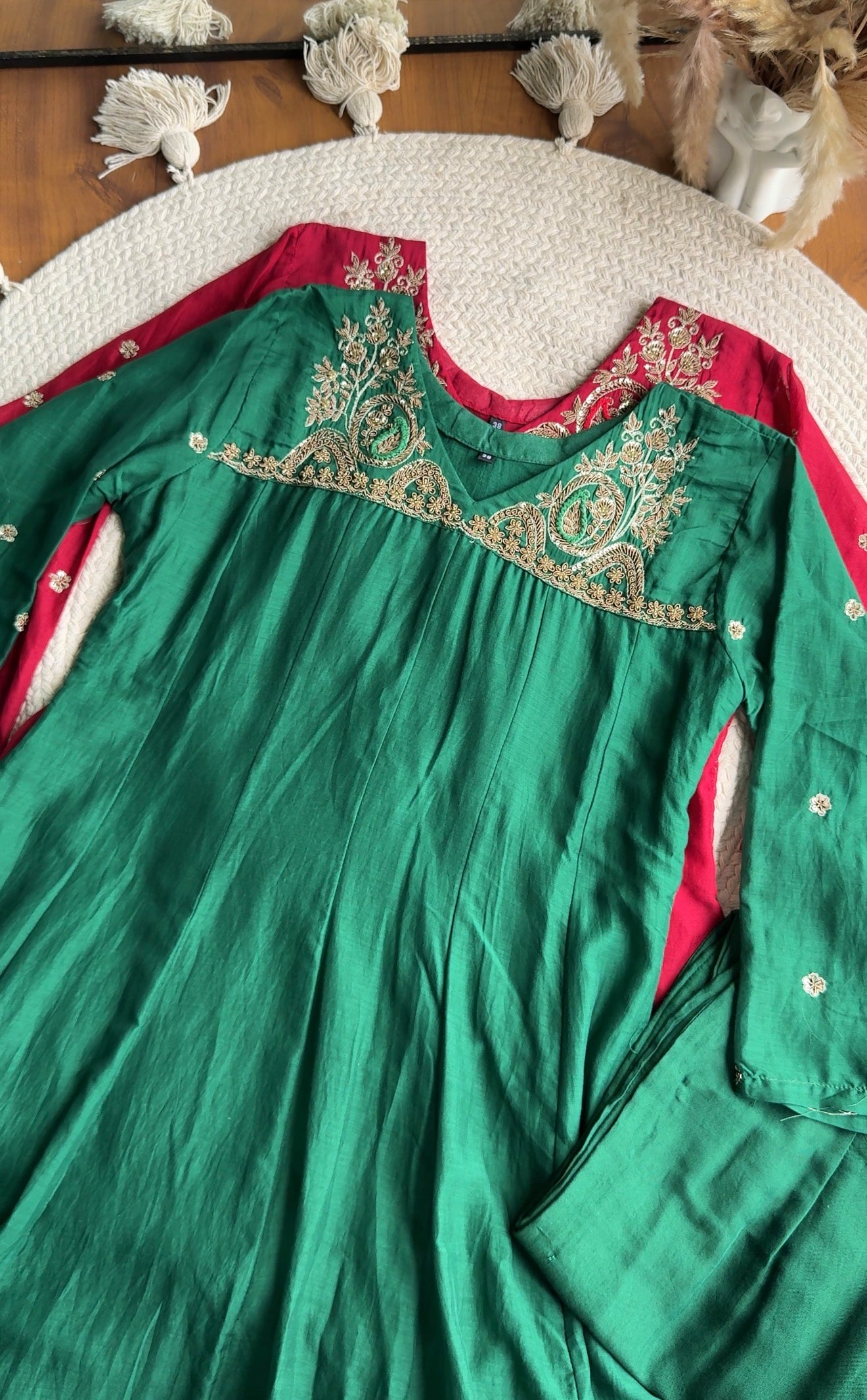 Meera Handwork Suit Set - Green