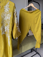 Kanishka Embroided Dress-Yellow