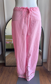 Hrishika Embroidered Rose Dress- Baby Pink