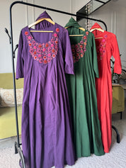 Shobha French Knot Cotton Dress