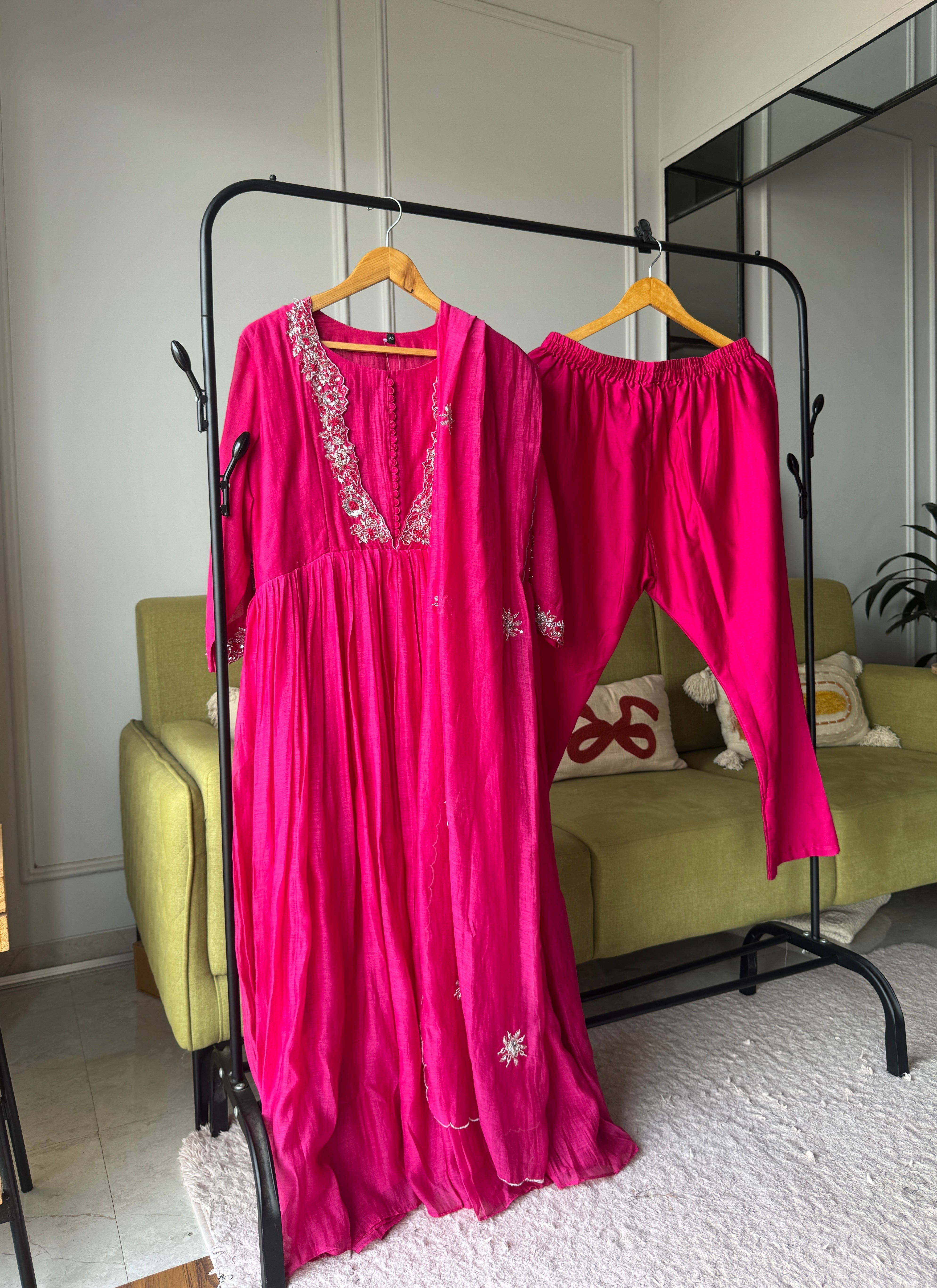 Pralambika Designer neck anarkali dress