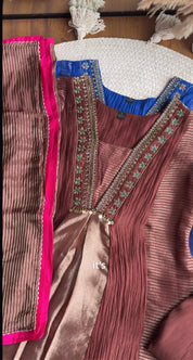 Tina Handwork Dress - Brown