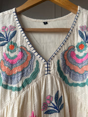 Savita Embroided Short Kurti Set