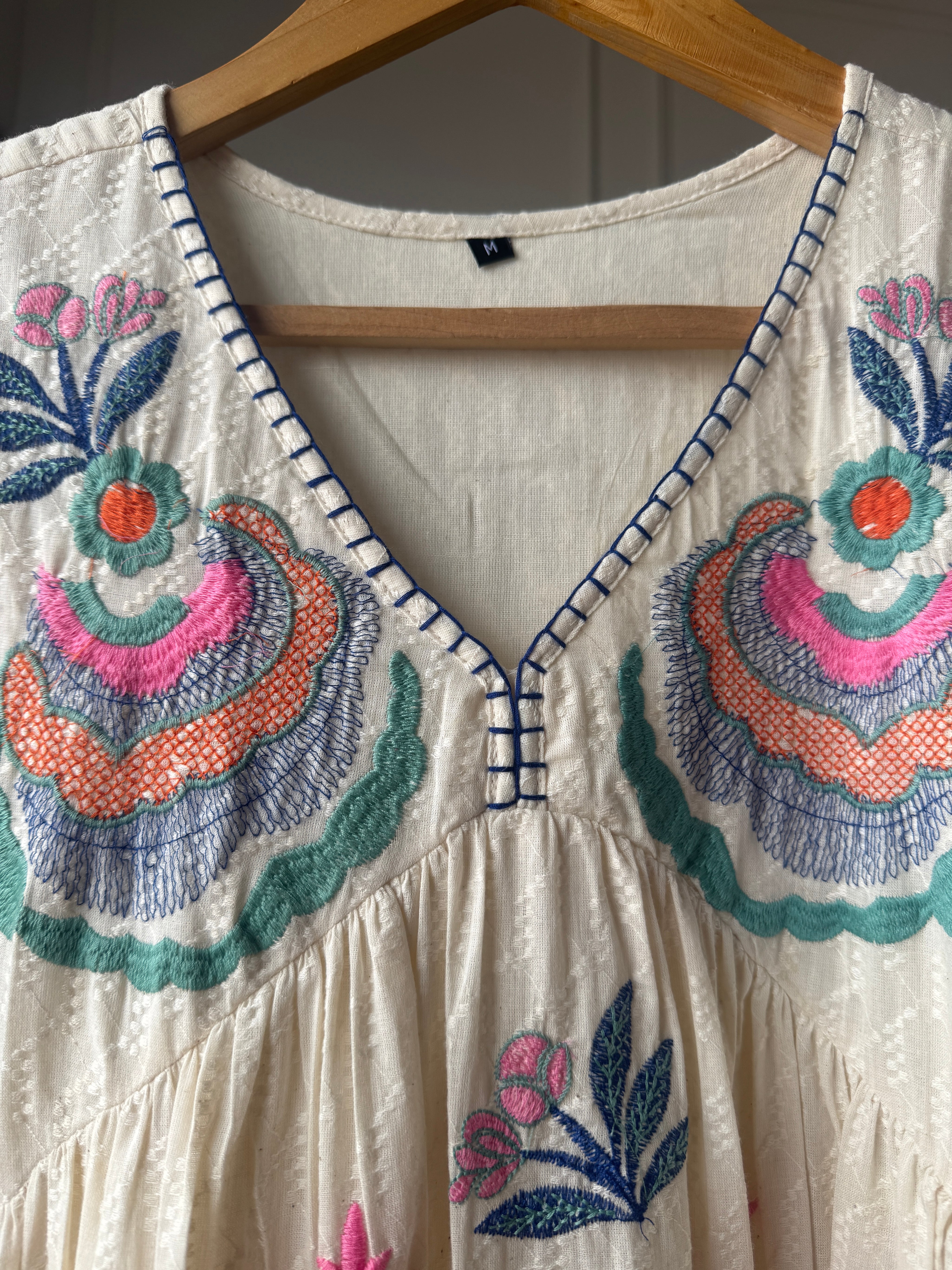 Savita Embroided Short Kurti Set