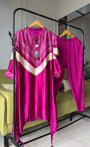 Suhana Bandhani Print Kurti And Pant Set