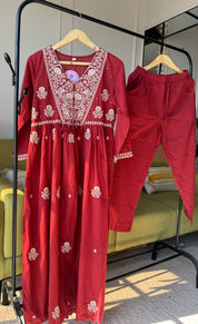 Prachi Embroided Cotton Dress