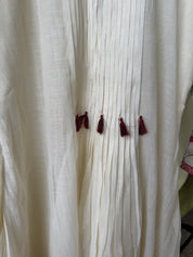 Purvi Embroided Dress- White