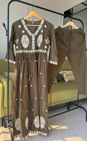 Sashi Embroided Cotton Dress