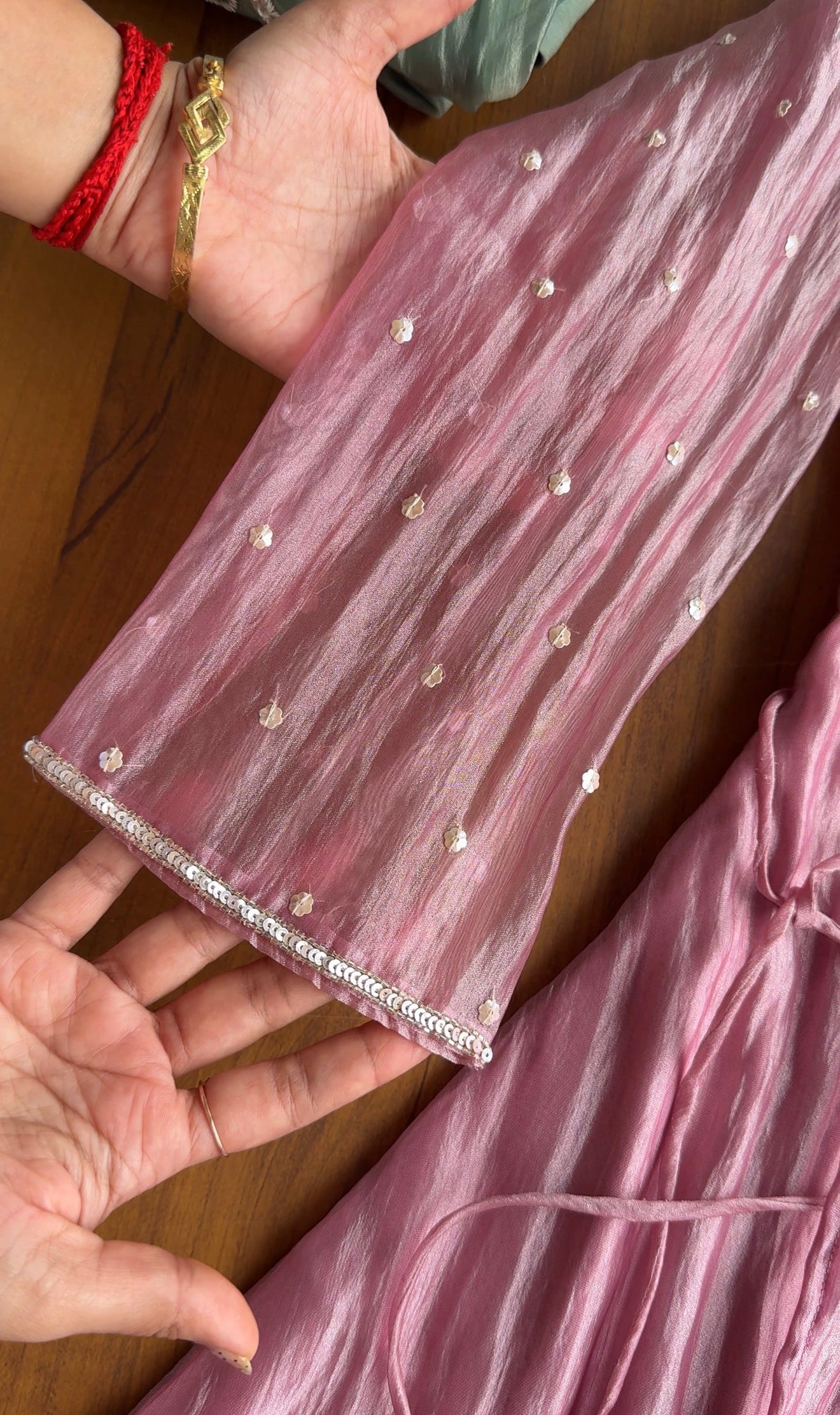 Chandni Hand Work Coords- Pink